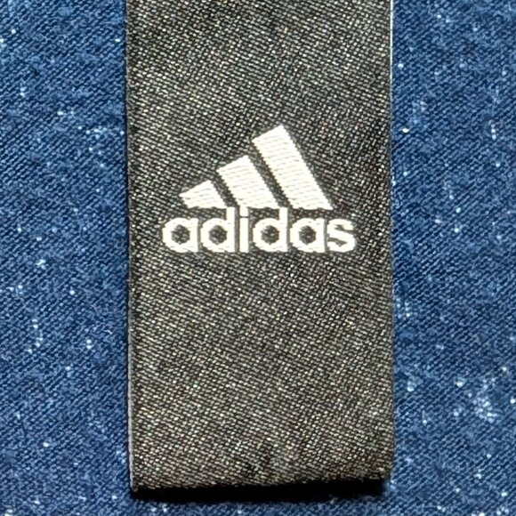 Adidas Flecks Deep V Neck Tee in Blue - Picture 5 of 16